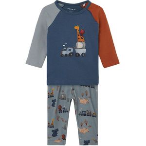 Name It Set - Blouse/Broek - NbmRon - China Blue - Name It - 62 - Shirts