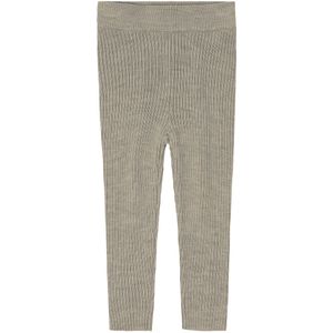 FUB Leggings - Rib - Gebreid - Wol - Havermoutmelange - FUB - 68 - Leggings