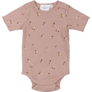 The New Siblings Romper s/s - TnsBodelia - Rib - Adobe Rose m. b - The New - 74 - Romper S/S