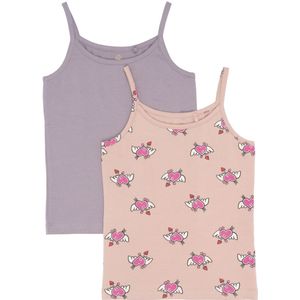 The New Tops - TnDe Nieuwe - 2-pack - Grijs Ridge - The New - 7-8 jaar (122-128) - Tanktop