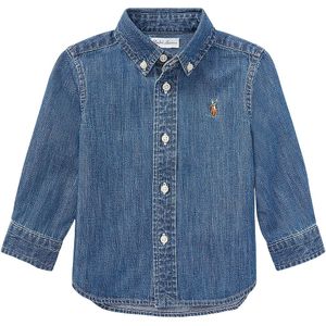 Polo Ralph Lauren Overhemd - Denim - Dark Blue - Polo Ralph Lauren - 1 jaar (80) - Overhemd