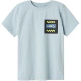 Name It T-Shirt - NkmMakai Jaws - Hemels Blue - Name It - 11-12 jaar (146-152) - T-Shirt