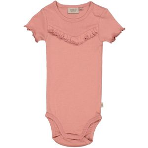 Wheat Romper s/s - Rib - Cameo Brown - Wheat - 68 - Romper S/S