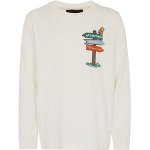 Emporio Armani Blouse - Off White m. Print - Emporio Armani - 6 jaar (116) - Shirts