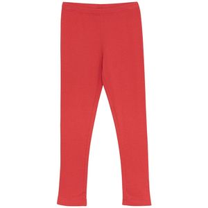 Minymo Leggings - Rib - Tomatenpuree - Minymo - 9 jaar (134) - Leggings