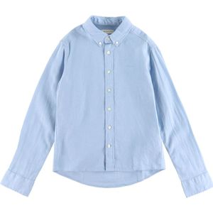 GANT Overhemd - Linnen/Katoen - Vers Blue - GANT - 11-12 jaar (146-152) - Overhemd