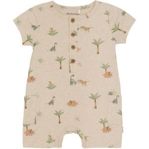 Minymo Zomerromper - Light Beige Melange - Minymo - 56 - Zomer Rompers