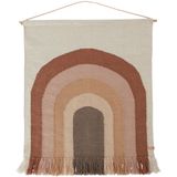 OYOY Living Design Follow The Rainbow - Regenboog Wandkleed - Decoratie Kinderkamer - Kraamcadeau - Chocoladebruin