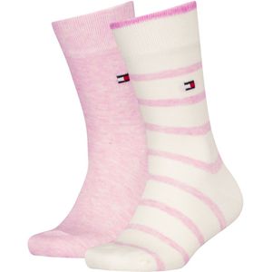 Tommy Hilfiger Sokken - 2-pack - Breton - Roze - Tommy Hilfiger - 27/30 - Sokken
