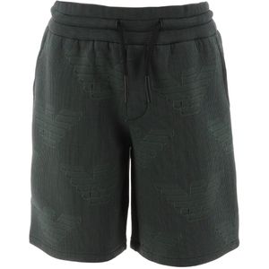 Emporio Armani Shorts - Groen Gestreept m. Logo's - Emporio Armani - 6 jaar (116) - Shorts