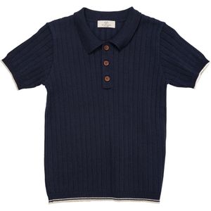 Copenhagen Colors Polo - Gebreid - Navy/Cream Kam. - Copenhagen Colors - 4 jaar (104) - Polo