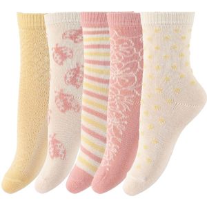 Minymo Sokken - 5-pack - Ash Rose - Minymo - 15/18 - Sokken