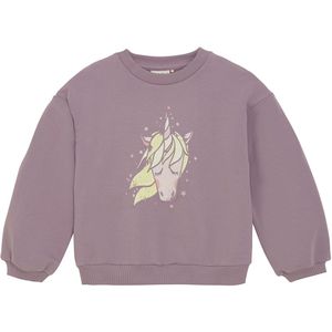 Minymo Sweatshirt - Elderberry m. Print - Minymo - 3 jaar (98) - Sweatshirt
