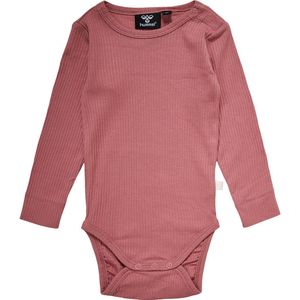 Hummel Romper l/s - Rib - hmlRene - Dusty Rose - Hummel - 56 - Romper L/S