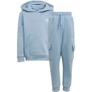 adidas - Hoodie Cargo Set - Blauw - Cargobroeken