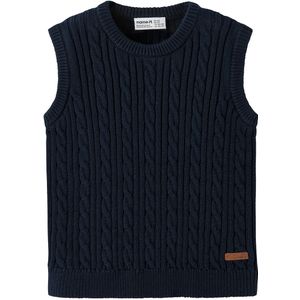 Name It Vest - Gebreid - NmmRomeins - Navy Blazer - Name It - 3 jaar (98) - Vest