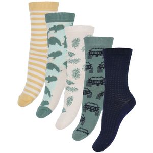 Minymo Sokken - 5-pack - Olie Blue - Minymo - 19/22 - Sokken