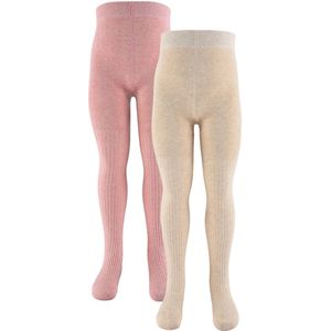 Konges Sløjd Panty's - 2-pack - Rib - Rose Mix - Konges Sløjd - 68/74 - Panty's
