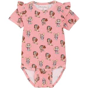 Minymo Romper k/æ - Paw Patrol - Strawberry Ice - Minymo - 68 - Romper S/S