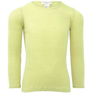 Minimalisma Blouse - Rib - Zijde/Katoen - Bergen - Limoen - Minimalisma - 4-5 jaar (104-110) - Shirts
