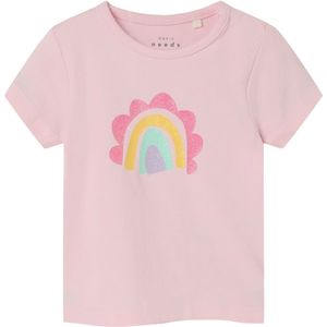 Name It T-Shirt - NbfVubie - Parfait Pink m. Glitter - Name It - 50 - T-Shirts
