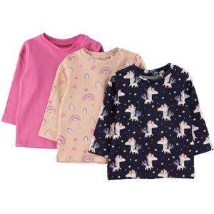 Name It Blouse - NbfDidina - 3-pack - Ibis Rose - Name It - 62 - Shirts