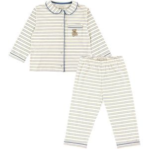 Konges Sløjd Pyjama set - Pio - Indigo Boter Stripe - Konges Sløjd - 3 jaar (98) - Pyjama - Tweedelig