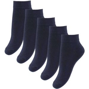 Fuzzies Enkelsokken - 5-pack - Navy - Fuzzies - 23/26 - Sokken