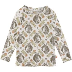 Katvig Blouse - Wit m. Tropisch Print - Katvig - 1 jaar (80) - Shirts