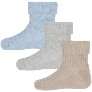 Minymo Sokken - 3-pack - Rib - Winter Sky - Minymo - 11/14 - Sokken