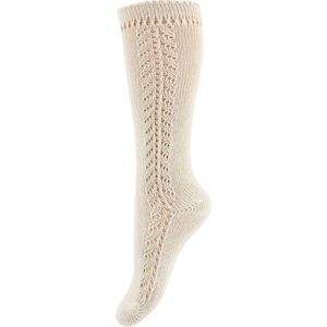 Condor Kniesokken m. Pointelle - Beige - Condor - 3-6 mnd - Sokken