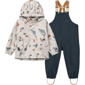 Liewood - Manu - Regenpak Set - Blauw - 100% Gerecycled Polyester