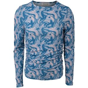 Hound Blouse - Grafisch Top - Kobalt Blue Mix - Hound - 16 jaar (176) - Shirts