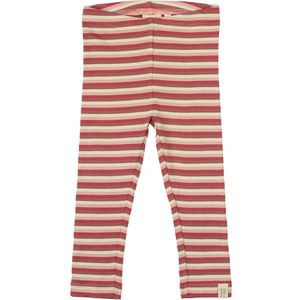 Petit Piao Leggings - Rib - Modaal - Light Berry Multi Stripe - Petit Piao - 56 - Leggings