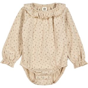 Müsli Romper l/s - Aster Frill - Oak/Nostalgie Rose/Beige - Müsli - 62 - Romper L/S