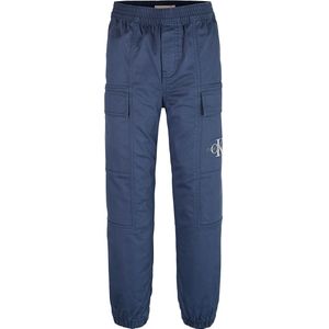 Calvin Klein Broek - Essential Geweven Cargo - Oceana Blue - Calvin Klein - 16 jaar (176) - Broeken - Katoen