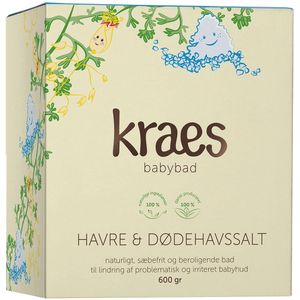 Kraes Babybadje - Haver & Dode Zeezout - 600 g - Kraes - OneSize - Verzorgingsproducten