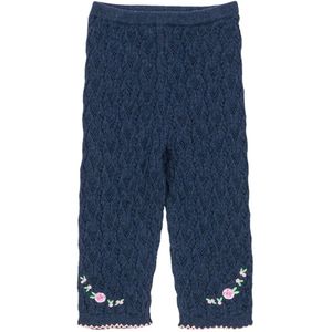 Konges Sløjd Broek - Gebreid - Rosier - Vaandrig Blue m. Pointel - Konges Sløjd - 74 - Broeken - Katoen