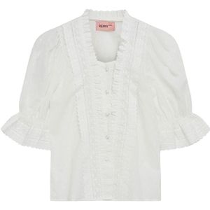 Designers Remix Overhemd - Velma Lace - Cream - Designers Remix - 10 jaar (140) - Hemd S/S