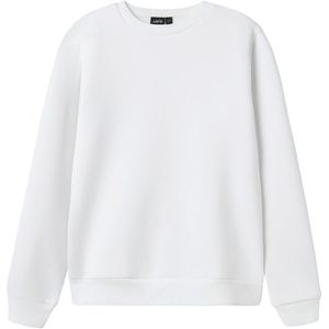 LMTD Sweatshirt - NlmFeelin - Bright White m. Print - LMTD - 13-14 jaar (158-164) - Sweatshirt