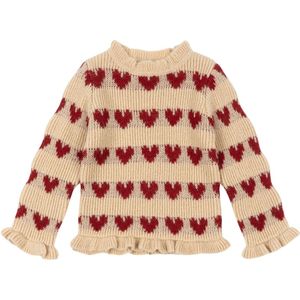 Konges Sløjd Blouse - Wol - Gebreid - Laula - Heart - Konges Sløjd - 2 jaar (92) - Shirts