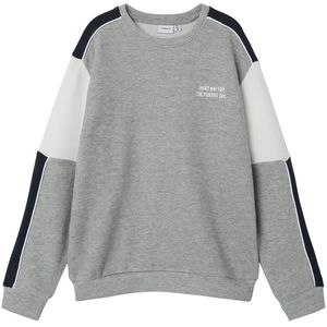 Name It Blouse - NkmRicce - Grey Melange - Name It - 7-8 jaar (122-128) - Shirts