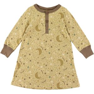 Katvig Nachthemd - Okergeel m. Sterren - Katvig - 1 jaar (80) - Nachthemd
