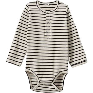 Sofie Schnoor Romper L/æ - Samuelsb - Black Striped - Sofie Schnoor - 56 - Romper L/S