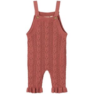 Lil Atelier Tuinbroek - Gebreid - NbfKajsa - Verdord Rose - Lil Atelier - 56 - Tuinbroek