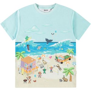Molo T-Shirt - Riley - Pixelstrand - Molo - 6 jaar (116) - T-Shirts