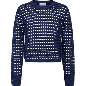 Grunt Blouse - Bijgesneden - Gebreid - Pontinha - Donkerblauw m. - Grunt - 12 jaar (152) - Shirts