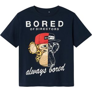 Name It T-Shirt - NkmStuff - Navy Blazer - Name It - 7-8 jaar (122-128) - T-Shirts