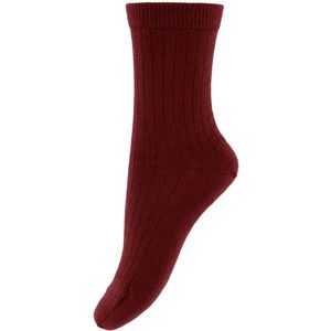 MP Sokken - Wol - Rib - Wine Rood - MP - 33/36 - Sokken