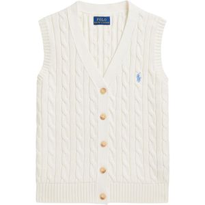 Polo Ralph Lauren Vest - Gebreid - Wit - Polo Ralph Lauren - 7 jaar (122) - Vest